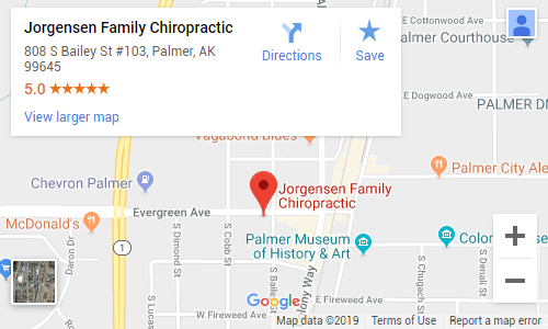 Palmer AK Chiropractic Map